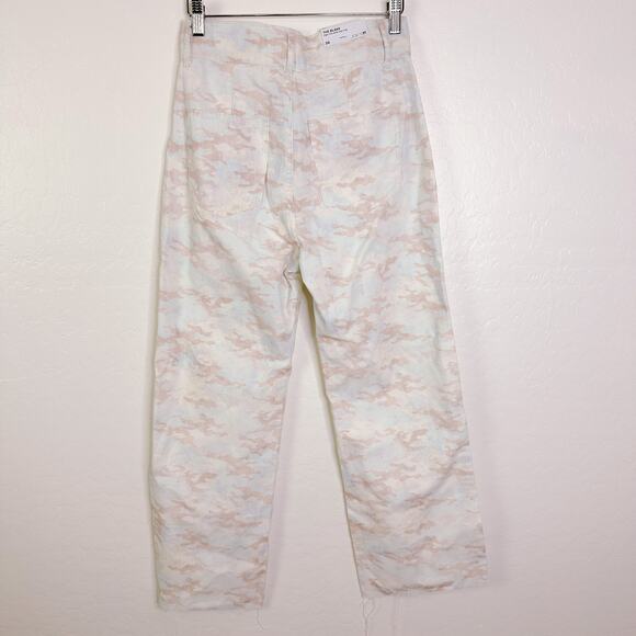 Joe’s Women's The Blake Cotton High Rise Wide Leg Cropped Pants Camo sz 26 NWT - Picture 8 of 12